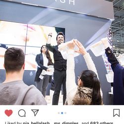 Whiplash Artisan - Rachel representing Bella Lash at New York's International Beauty show.