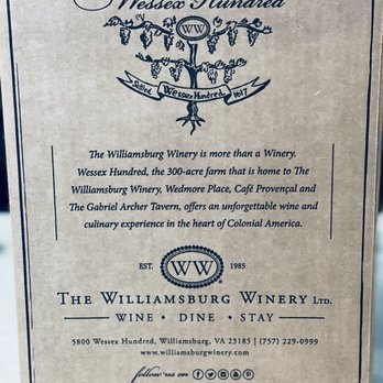 The Williamsburg Winery - A little history about the winery and info. - Hotels Near Me - Williamsburg, Virginia The Williamsburg Winery - A little history about the winery and info. - Hotels Near Me - Williamsburg, Virginia