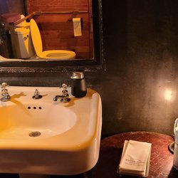 The outhouse sink