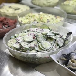 Black Forest Restaurant - Gurkensalat (German cucumber salad) at the buffet