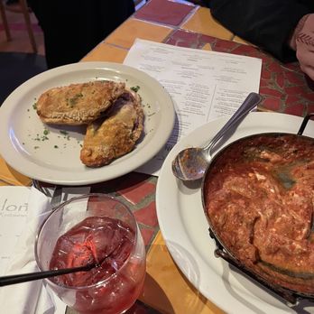 Barcelona - Empanadas, sangria, goat cheese tomato dip - Spanish Near Me - Clayton, Missouri Barcelona - Empanadas, sangria, goat cheese tomato dip - Spanish Near Me - Clayton, Missouri