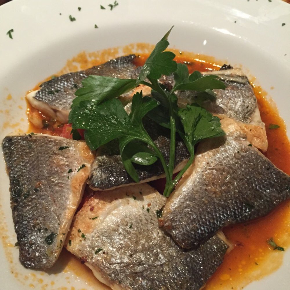 Santore - Baked sea bass main - Italian Near Me - London, XGL Santore - Baked sea bass main - Italian Near Me - London, XGL