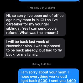 Bella’Nai  - Me asking for my money ON A WEEK DAY.. her purposely ignoring me till The weekend because she's broke and can't pay me back. - Day Spas Near Me