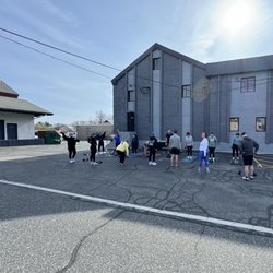 Built By Biron - Sometimes we bring it outside! Here is one of our outdoor classes on a saturday morning!