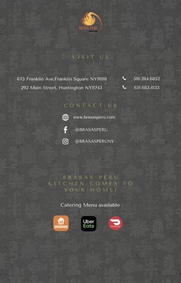 Menu photo 1 Brasas Peru Bistro Bar Huntington, NY Menu photo 1 Brasas Peru Bistro Bar Huntington, NY