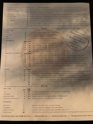 Menu photo 4 CookHouse Baltimore, MD