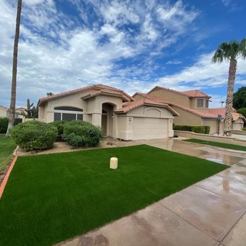 East Agave Landscaping - Grass replaced with artificial turf - Landscaping Near Me