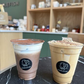 Cuddlefish - Tiramisu latte and banana latte - Coffee & Tea Near Me - Dunwoody, Georgia