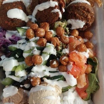 Hummus Way - Chicken falafel bowl - Mediterranean Near Me - Orange, California Hummus Way - Chicken falafel bowl - Mediterranean Near Me - Orange, California