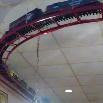 Molly Browns Country Cafe - a model train on a track - Cafes Near Me - Akron, Ohio