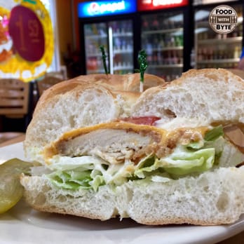 Jersey's Best Bagels - #19 Johnnie Be Good (Breaded Chicken Cutlet, American Cheese, Lettuce, Tomato, & Mayo) - Sandwiches Near Me - Morris Plains, New Jersey