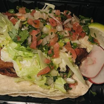 California Burrito - Antioch - Fish taco with tartar sauce and pico de gallo. - Mexican Near Me - Antioch, California