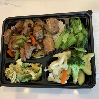 BentoLicious - Ribs in black bean sauce, ampalaya (bitter melon), steamed mustard greens, and steamed veggies. - Taiwanese Near Me - Pleasanton, California BentoLicious - Ribs in black bean sauce, ampalaya (bitter melon), steamed mustard greens, and steamed veggies. - Taiwanese Near Me - Pleasanton, California