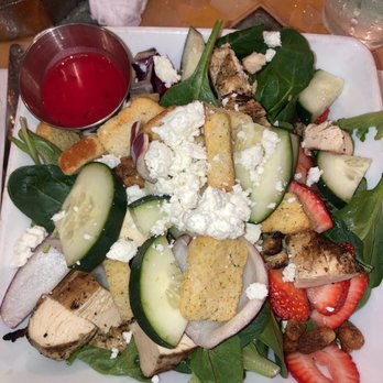 Batter & Berries - Batter & Berries Salad - yummy & filling. Chicken was cooked well. Fruit & lettuce were fresh. I'd cut onions smaller next time - Breakfast & Brunch Near Me - Chicago, Illinois