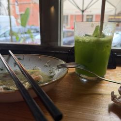 LaVietnamita - Basil Smash and what's left of my ceviche