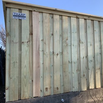 Tharp Fencing and Staining - 6' Pressure treated pine board on board with top cap and trim - Fences & Gates Near Me Tharp Fencing and Staining - 6' Pressure treated pine board on board with top cap and trim - Fences & Gates Near Me