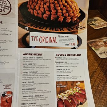 Outback Steakhouse - Their menu Feb 2024 - Steakhouses Near Me - Northridge, California