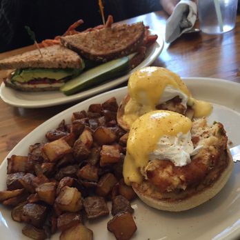 Toast - Crab cake benny and garden party sandwich - Breakfast & Brunch Near Me - Montclair, New Jersey