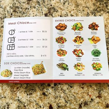 Tang's Express - a menu for a chinese restaurant - Chinese Near Me - Houston, Texas
