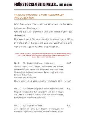 Menu photo 5 Dinzler Kaffeerösterei Irschenberg, BY