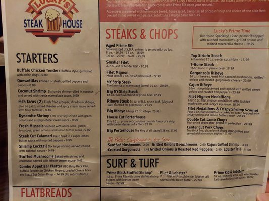 Menu photo 7 Lucky's Steakhouse Midland, MI Menu photo 7 Lucky's Steakhouse Midland, MI