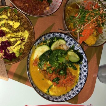 Le Botaniste - Vegetable Tarjine, Tibetan Mama, Superseed Avocado, and Spicy Chili (not pictured oops lol) - Vegetarian Near Me - New York, New York