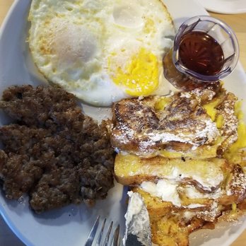 Two Chicks - French toast combo...super yummy - Breakfast & Brunch Near Me - Reno, Nevada Two Chicks - French toast combo...super yummy - Breakfast & Brunch Near Me - Reno, Nevada