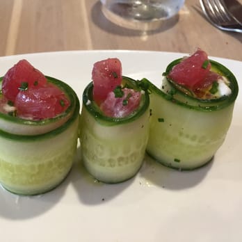 Centrolina - Cucumber wrapped around burrata and yellowfin - Italian Near Me - Washington, DC, District of Columbia