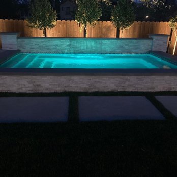 Pool & Landscape Development - Spool with lights on - Landscaping Near Me - Oakley, California