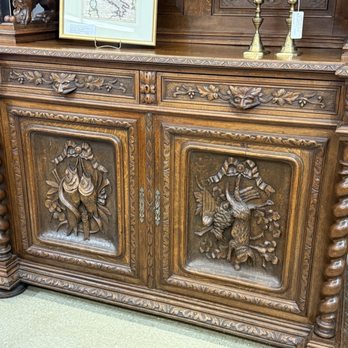 Schmidt's Antique - Our new 19th-century Renaissance Revival Hunting Buffet. - Antiques Near Me - Ypsilanti, Michigan Schmidt's Antique - Our new 19th-century Renaissance Revival Hunting Buffet. - Antiques Near Me - Ypsilanti, Michigan