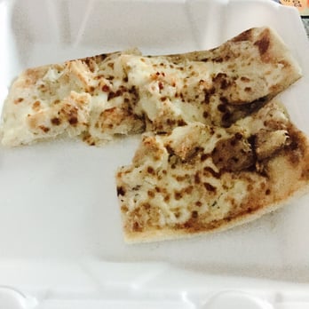 Oriens Cafe - Chicken Alfredo Flatbread Pizza (missing a slice) - Italian Near Me - Rochester, New York Oriens Cafe - Chicken Alfredo Flatbread Pizza (missing a slice) - Italian Near Me - Rochester, New York