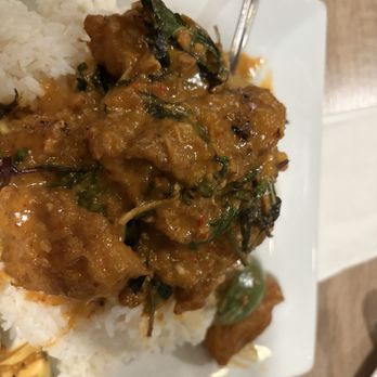 Cancoon Thai Restaurant - Spicy Chili Crispy Catfish Over Rice - Thai Near Me - Bellflower, California