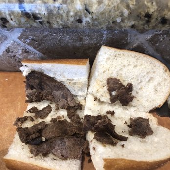 Capriotti's Sandwich Shop - We ordered a large cheesesteak yesterday and this is what it looked like. This is unacceptable for the prices they charge. - Sandwiches Near Me - Hockessin, Delaware Capriotti's Sandwich Shop - We ordered a large cheesesteak yesterday and this is what it looked like. This is unacceptable for the prices they charge. - Sandwiches Near Me - Hockessin, Delaware