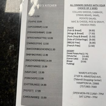 Ward's Soul Food Kitchen - Soul Food Near Me - Hampton, Virginia Ward's Soul Food Kitchen - Soul Food Near Me - Hampton, Virginia