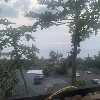 Black Rock Pizza - Captain Cook - View from the patio seating area - Pizza Near Me - Captain Cook, Hawaii
