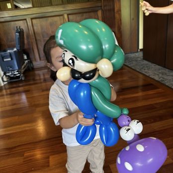 Adventure Balloons - Luigi (side view lol!) - Photo Booth Rentals Near Me Adventure Balloons - Luigi (side view lol!) - Photo Booth Rentals Near Me