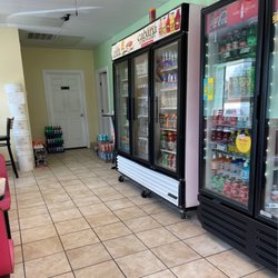 The drink options and coolers