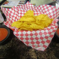 Santiago's Restaurant - Chips & Red Sauce -