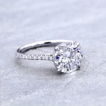 Adiamor - One of our best sellers shown in white gold with a gorgeous brilliant cut round diamond. - Jewelry Near Me - Los Angeles, California Adiamor - One of our best sellers shown in white gold with a gorgeous brilliant cut round diamond. - Jewelry Near Me - Los Angeles, California
