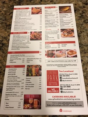 Menu photo 8 Central Park Food Station 2 Doral, FL Menu photo 8 Central Park Food Station 2 Doral, FL
