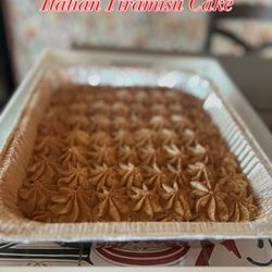 Italian restaurant Express Tin Top - We make the classic Italian Tiramisu cake single portion or family style 8 pl
