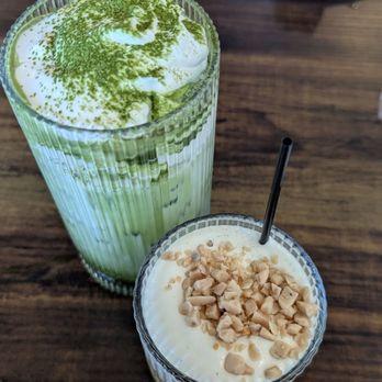 Triple-T - Matcha Einspanner and Banana Latte - Coffee & Tea Near Me - Gardena, California