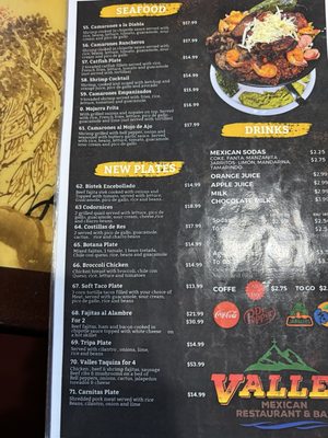 Menu photo 2 Valles Mexican Restaurant and Bar Waco, TX Menu photo 2 Valles Mexican Restaurant and Bar Waco, TX