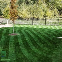 White's lawn care - Beautiful lawn mowing job for a customer!