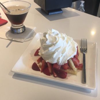 Nerdvana - Espresso cocktail and Lunch Strawberry Giltch Cake - New American Near Me - Frisco, Texas Nerdvana - Espresso cocktail and Lunch Strawberry Giltch Cake - New American Near Me - Frisco, Texas