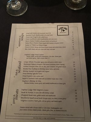 Menu photo 1 Daphne Lodge Restaurant Cordele, GA Menu photo 1 Daphne Lodge Restaurant Cordele, GA