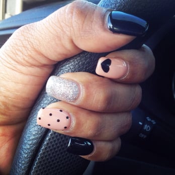Colour Nails Spa - Nails by Michelle. Too cute. Got inspiration from Pinterest - Nail Salons Near Me - Los Angeles, California