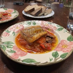 Laja - Fish in a puttanesca sauce