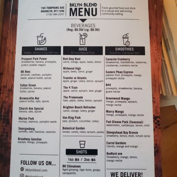 Brooklyn Blend - Juice Bars & Smoothies Near Me - Brooklyn, New York Brooklyn Blend - Juice Bars & Smoothies Near Me - Brooklyn, New York