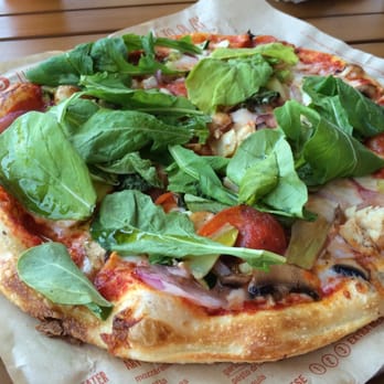 Blaze Pizza - My yummy custom made pizza for $7.50 with spicy marinara. - Pizza Near Me - Carlsbad, California Blaze Pizza - My yummy custom made pizza for $7.50 with spicy marinara. - Pizza Near Me - Carlsbad, California